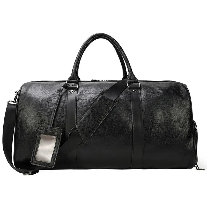 Natural Cowskin Travel Bag Waterproof Leather 55cm - OurLum.com