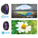 APEXEL Camera Lens Kit Wide-Angle Macro for Smartphones
