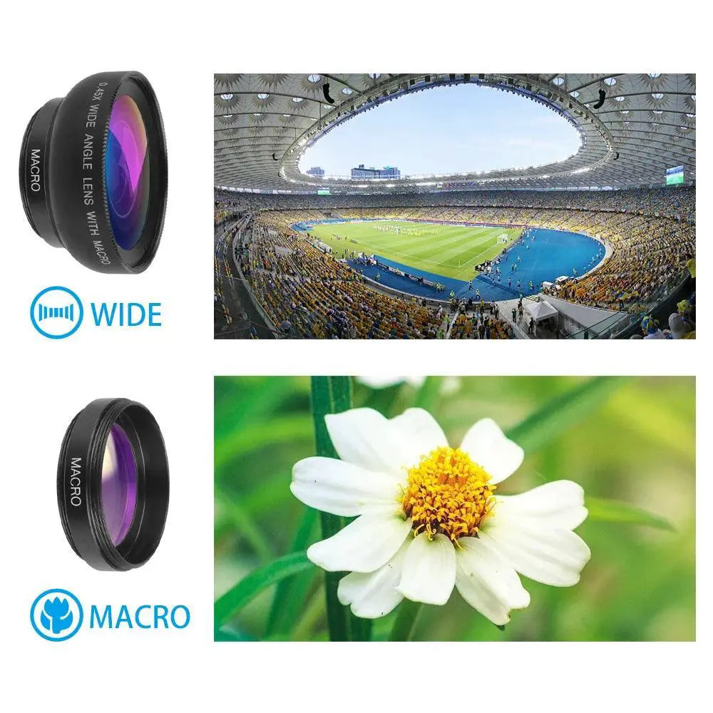 APEXEL TwoInOne Wide Angle Macro Smartphone Lens Kit