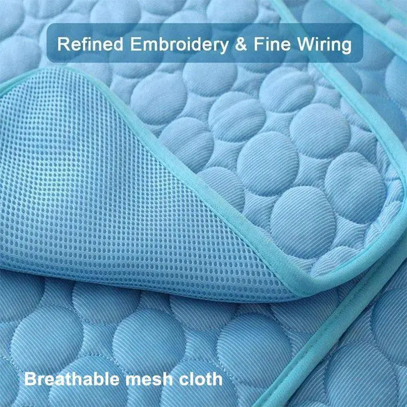 Cooling Dog Mat Breathable Summer Pet Bed Washable Versatile