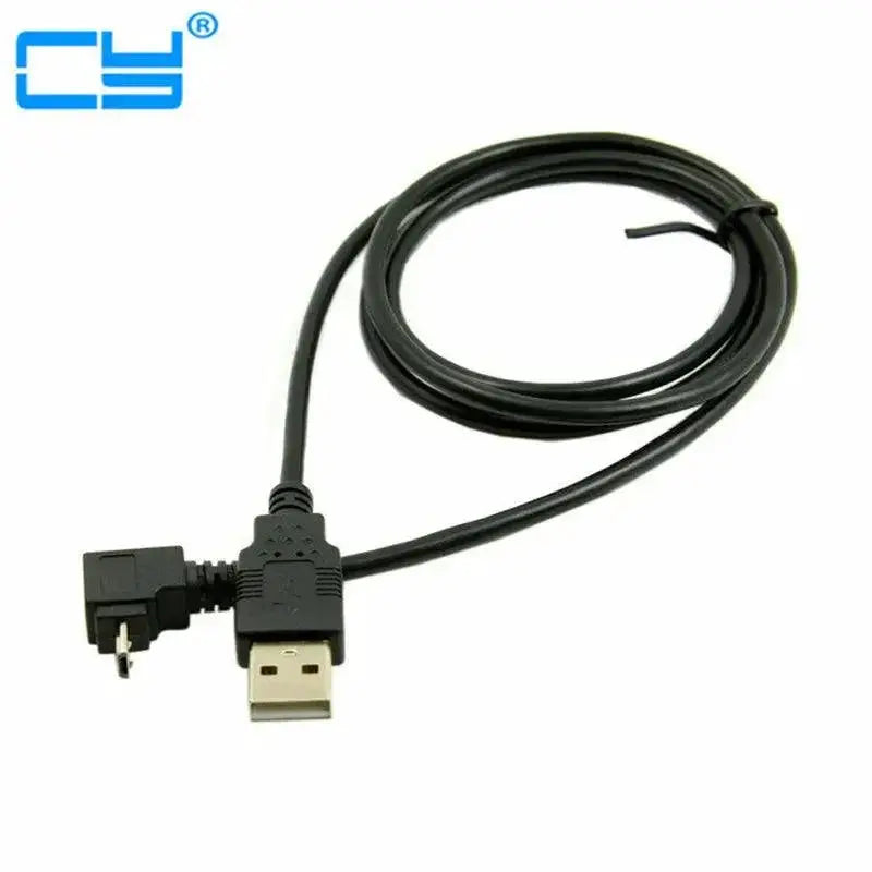 90 Degree Micro USB to USB Data Cable Rapid Charge Transfer