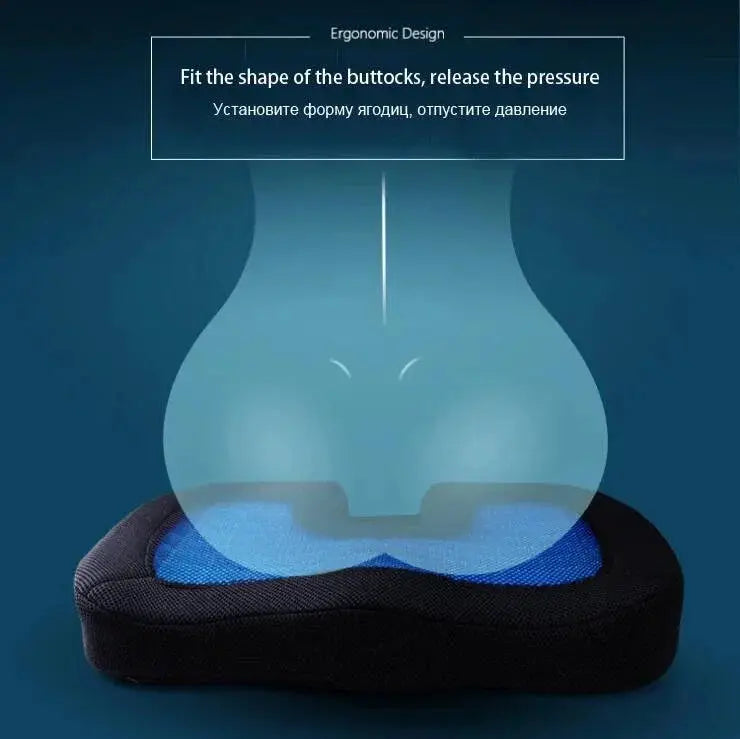 Ergonomic U Shape Gel Memory Foam Seat Cushion for Summer