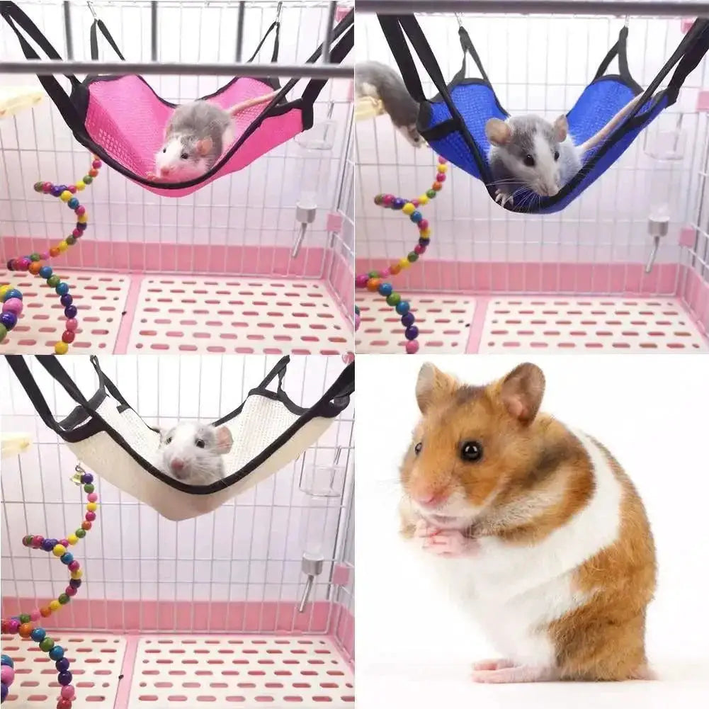 Breathable Mesh Pet Hammock Swing Mat For Small Animals