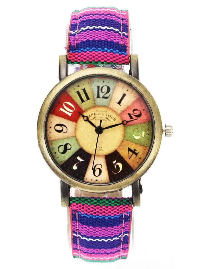 Movie Camo Denim Wristwatch Military Style Timepiece - OurLum.com