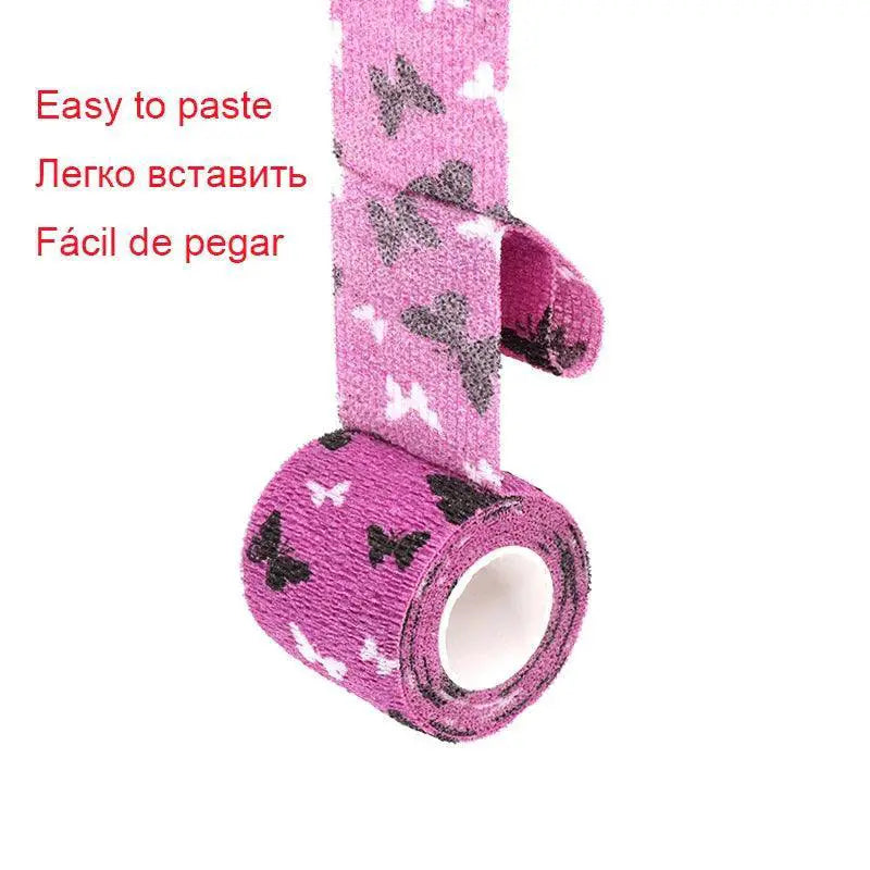 Printed Self Adhesive Elastic Bandage Colorful Sports Wrap