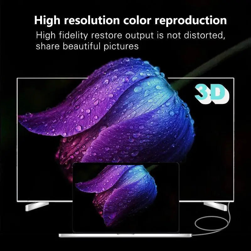 Shuliancable HDMI Cable Crystal Clear 3D Gold Plated Cord