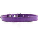 Colorful Leather Pet Collar Personalized Padded Quick Release