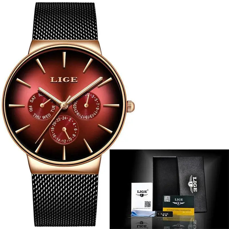 Luxury Mesh Steel Strap Watch For Elegant Everyday Wear