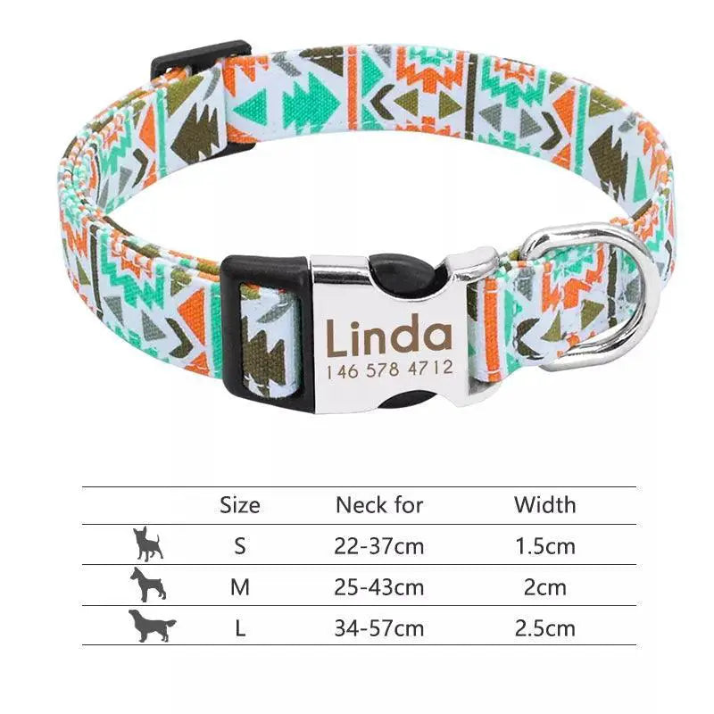 Reflective Dog Collar With ID Engraving — product view 8