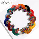 2024 Fringe Tassel Earrings For Women Colorful Beaded Boho Statement Jewelry