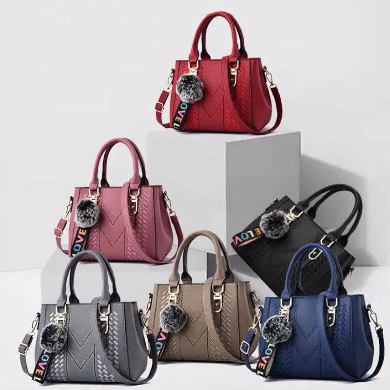 Elegant Embroidered Leather Crossbody Bag for Women