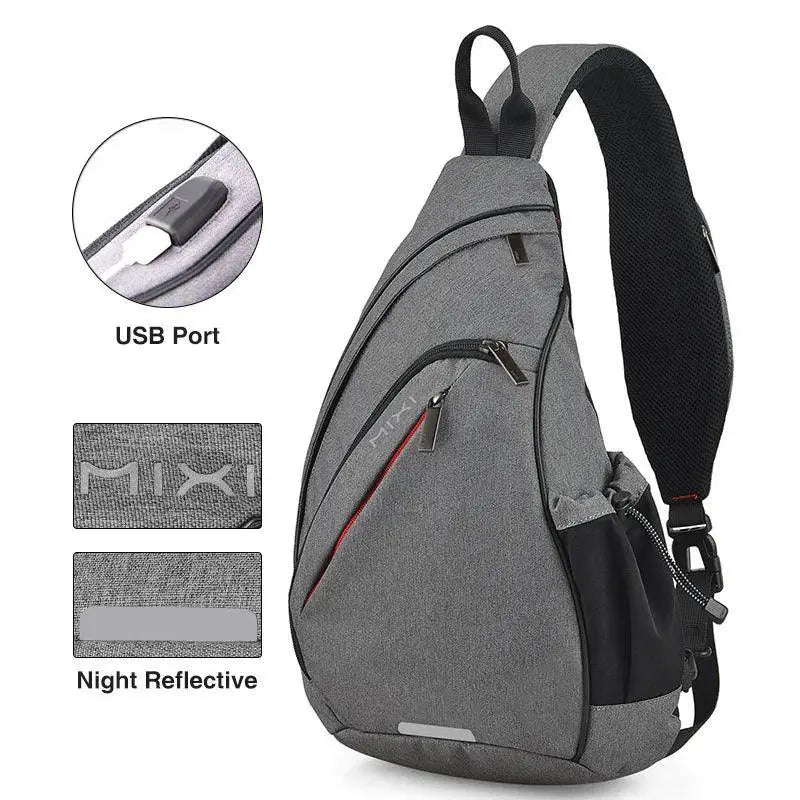 Versatile USB Sling Backpack for Travel Men and Women