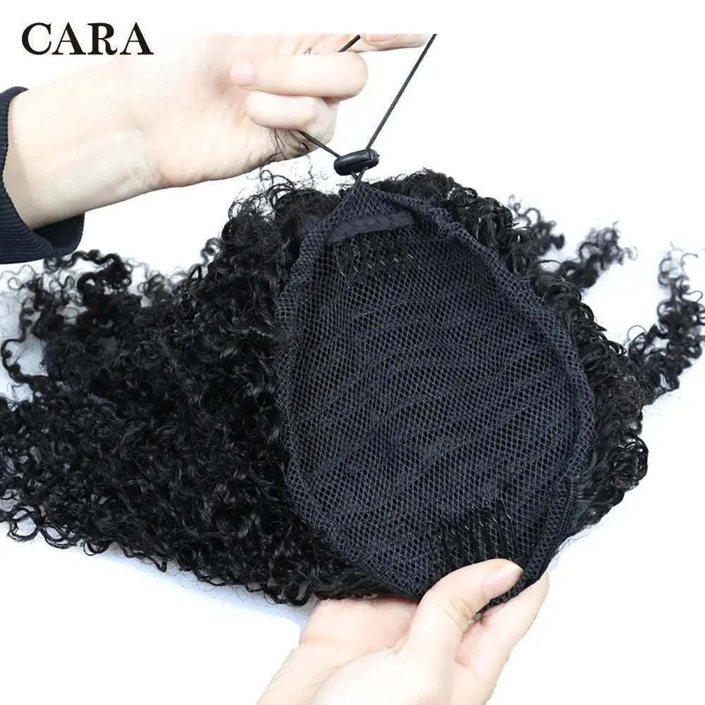 Afro Kinky Curly Drawstring Ponytail Premium Remy Hair