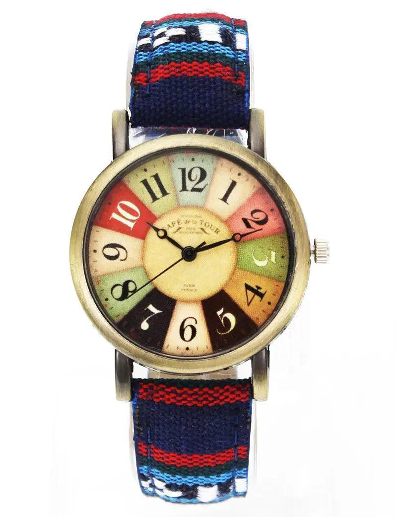 Movie Camo Denim Wristwatch Military Style Timepiece - OurLum.com