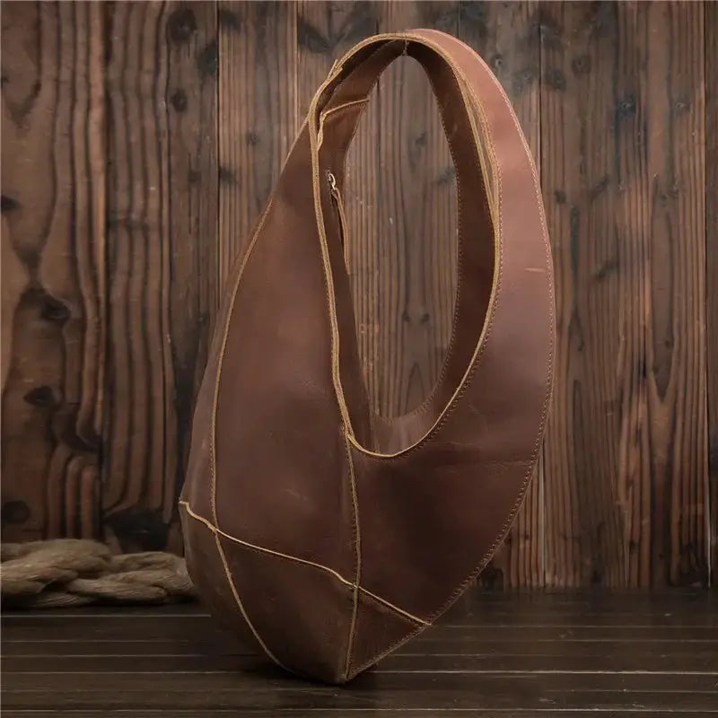 Vintage Leather Business Backpack for Men and Women