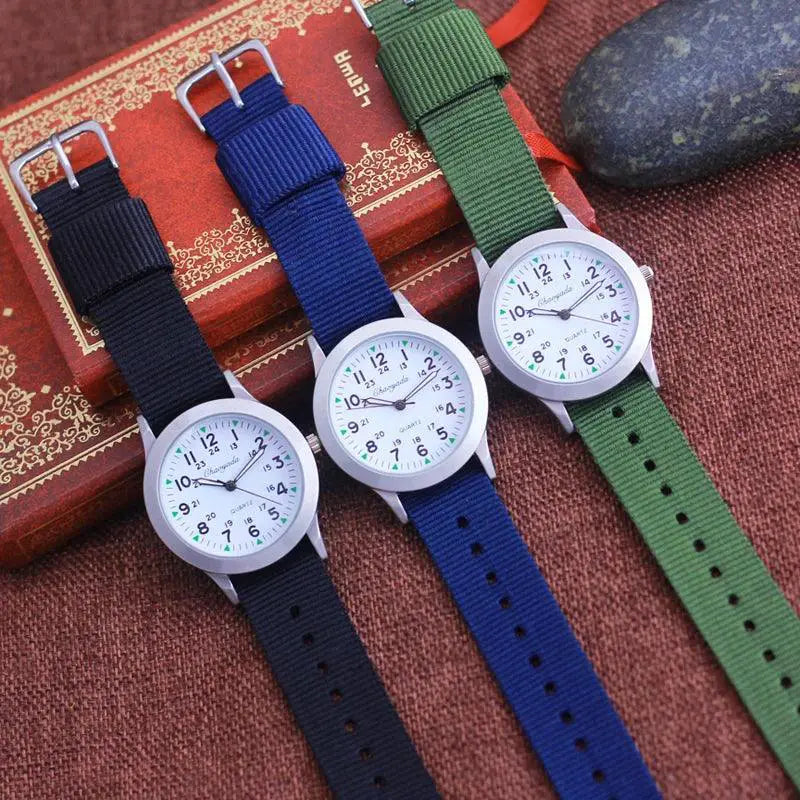 Chaoyada Kids Military Style Luminous Quartz Watches