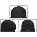 Youthful Red Brazilian Bob Wig with Bangs Chic Style