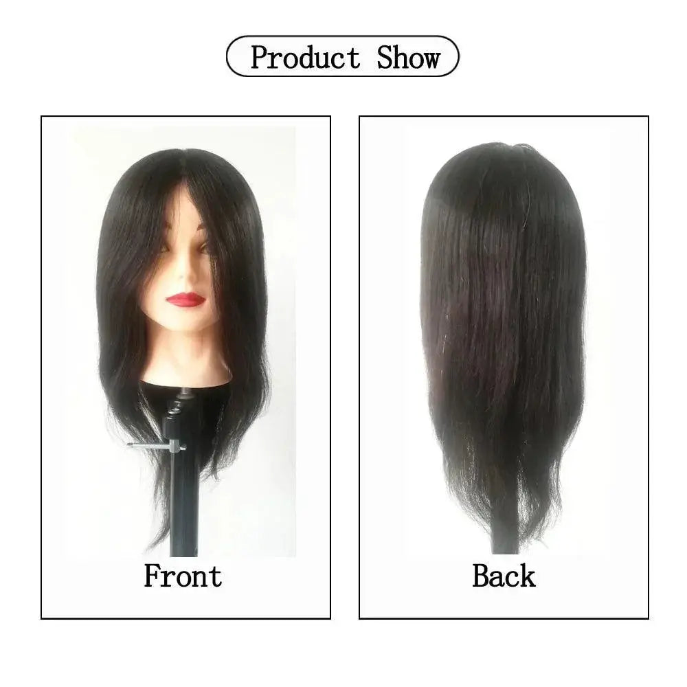 Professional Human Hair Mannequin Head For Styling Practice
