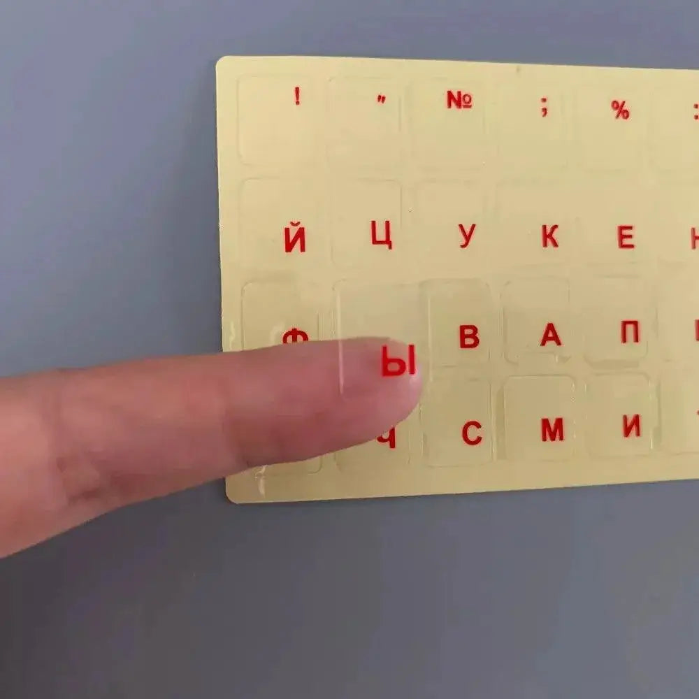 Russian Keyboard Stickers Waterproof Alphabet Layout