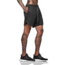 Summer Running Shorts Men 2 in 1 Quick Dry Gym Shorts