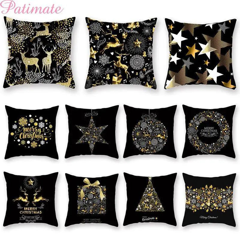Festive Joy Christmas Cushion Cover For Holiday Decor Gift