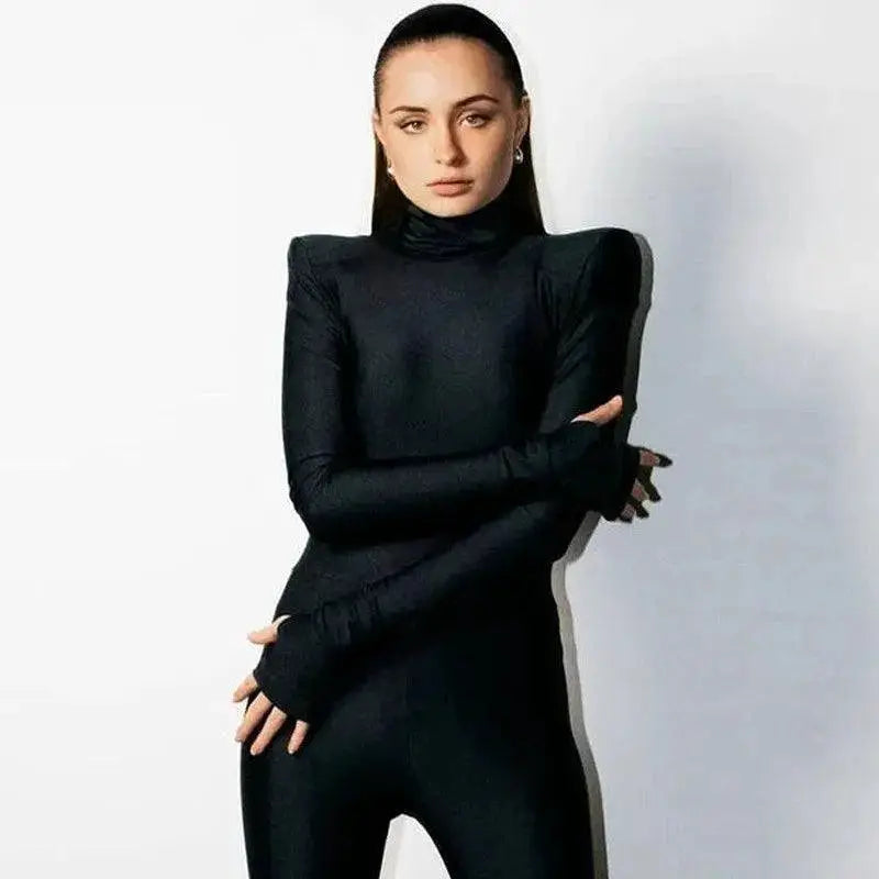 Purple Long Sleeve Fitness Jumpsuit For Women Gym Gear