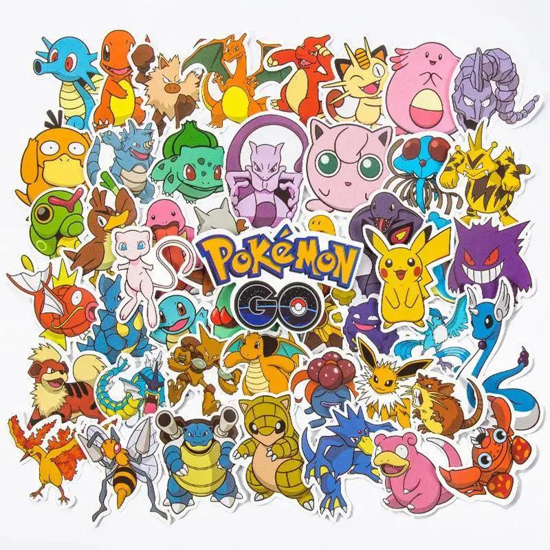 Pokemon Pikachu Stickers Variety Pack Waterproof PVC Kids