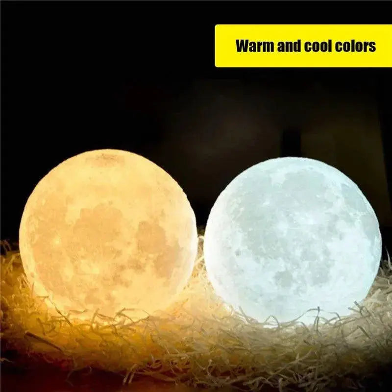 Rechargeable LED 3D Moon Lamp Touch Control Night Light