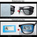 Photochromic Polarized Square Sunglasses for Men VIVIBEE