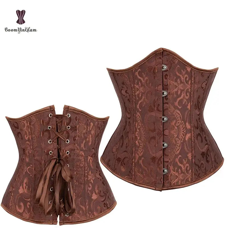 Jacquard Waist Shaper Bodysuit for Women Comfort Corset