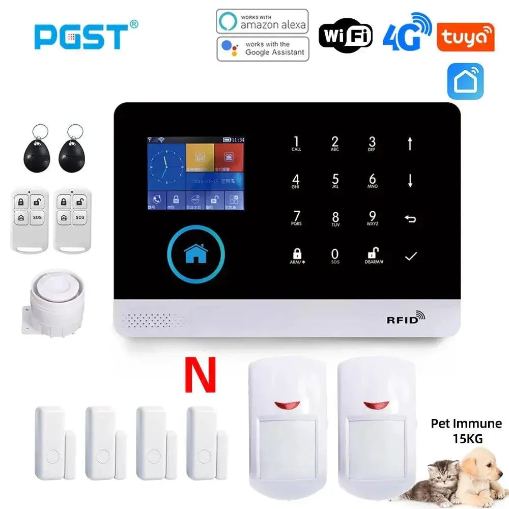 PGST WiFi 4G Pet Friendly Smart Home Security System