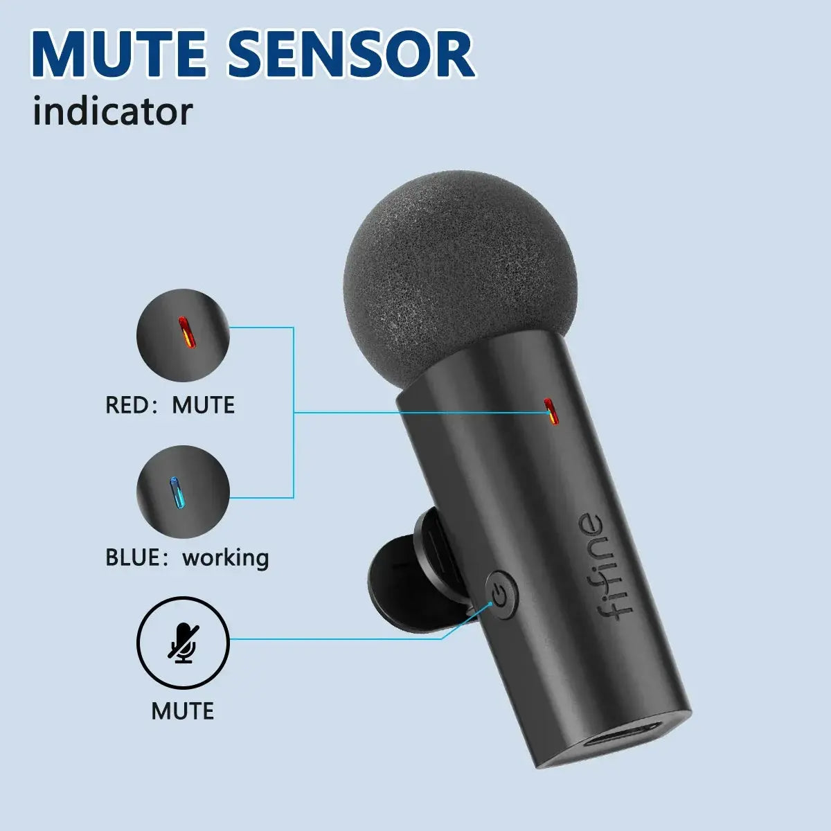 Wireless Lavalier Microphone Type C Mini MIC Clear Audio