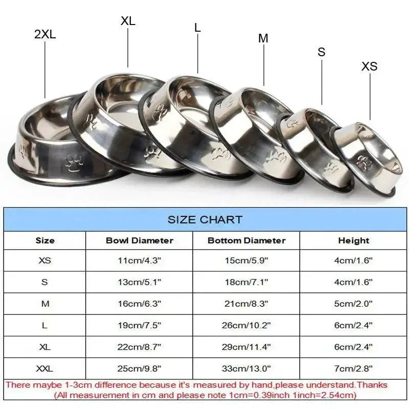 Stainless Steel Dog Bowl Hygienic Feeder For Cats And Dogs