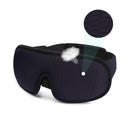 3D Contoured Light Blocking Sleep Mask for Travel Comfort