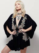 Boho Chic Embroidered Dress V-Neck Summer Fashion Statement