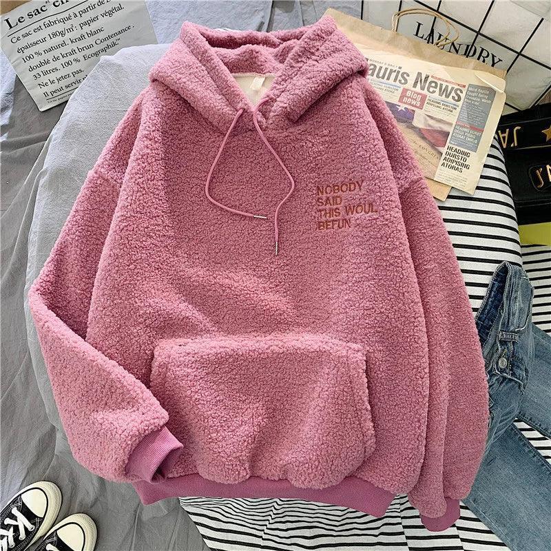 Warmth Velvet Cashmere Hoodie for Winter — product view 9
