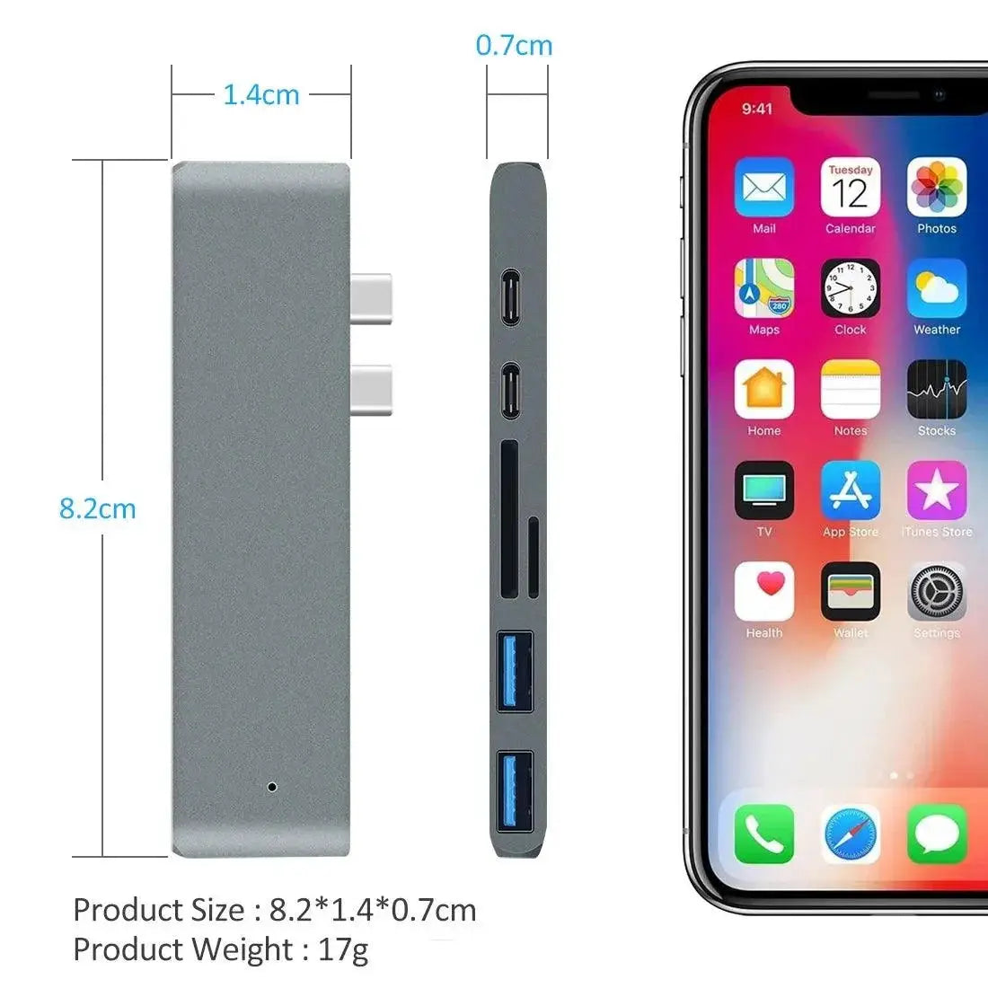 USB-C HDMI Adapter Hub for MacBook Pro Air 4K Display