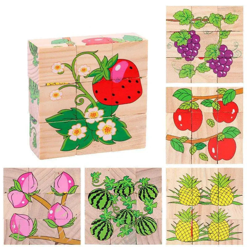 Wooden Blocks Puzzle for Kids Learning — product view