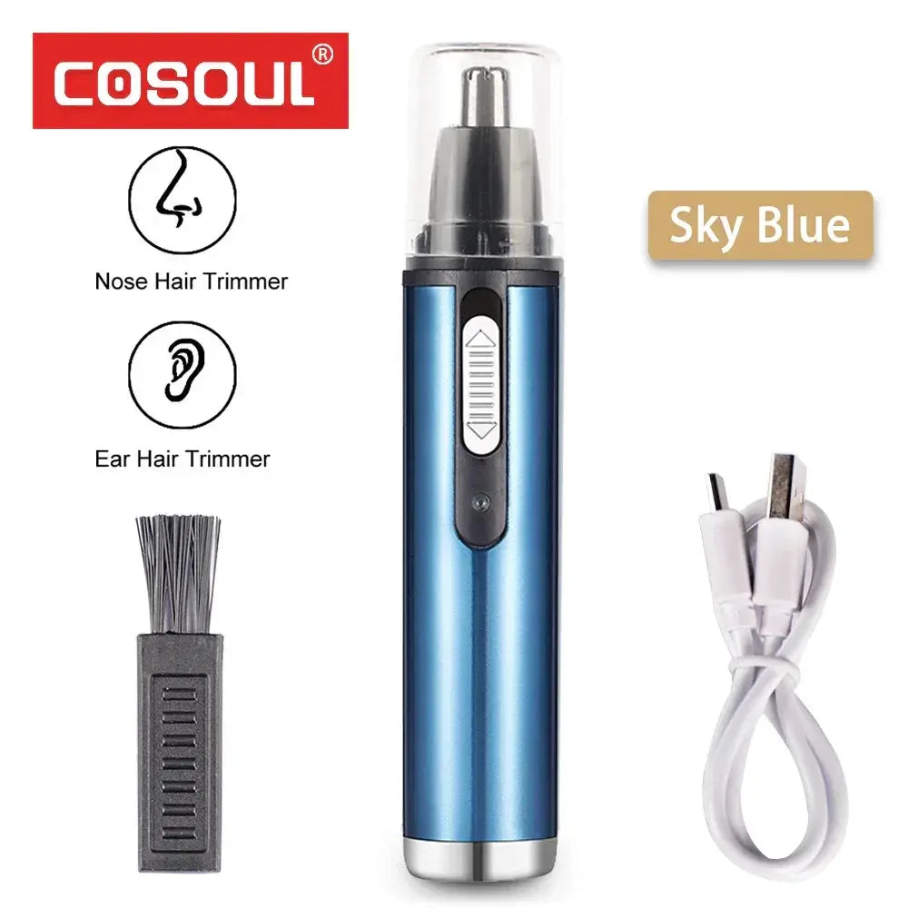 Rechargeable Waterproof Nose Hair Trimmer For Men And Women