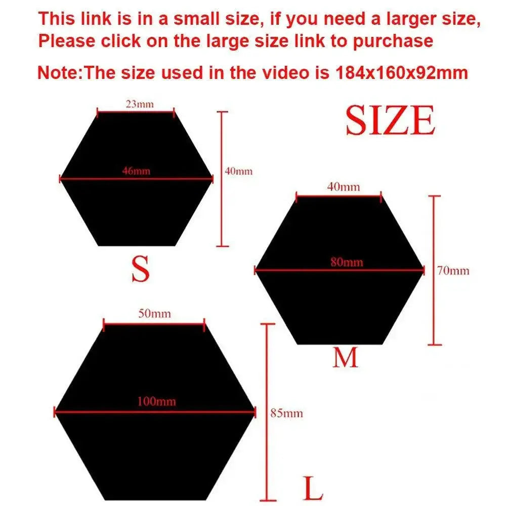 Hexagon Mirror Stickers Wall Decor for Living Spaces