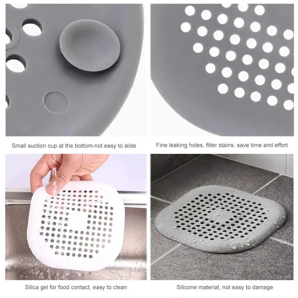 Hair Filter Sink Strainer Clog Free Drain Protector Solution