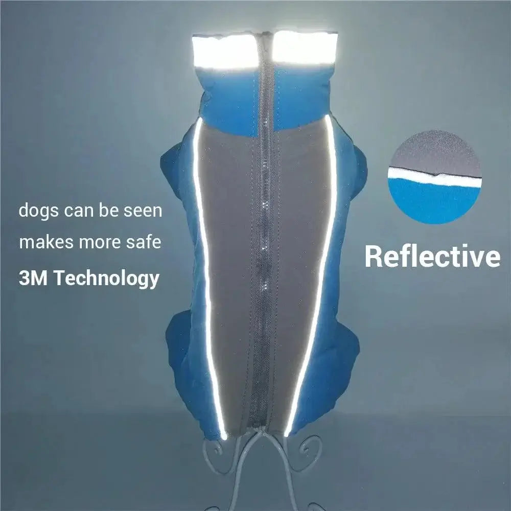 Winter Warm Reflective Waterproof Jumpsuit For Small Dogs