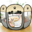 Portable Pet Kennel & Tent: Foldable, Durable Cage
