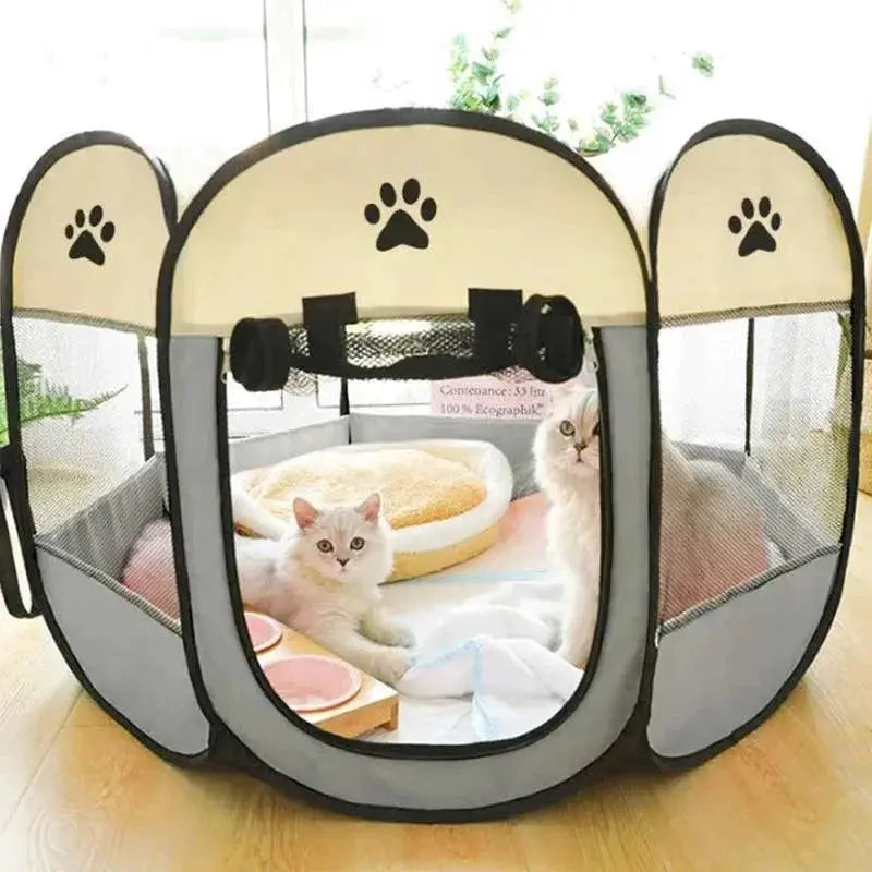 Portable Pet Kennel And Tent Foldable Durable Cage