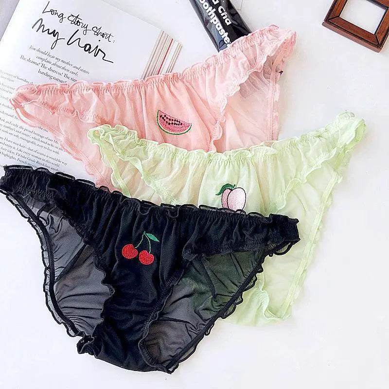 DemonLovers Fruit Lace Panties For Comfort And Elegance