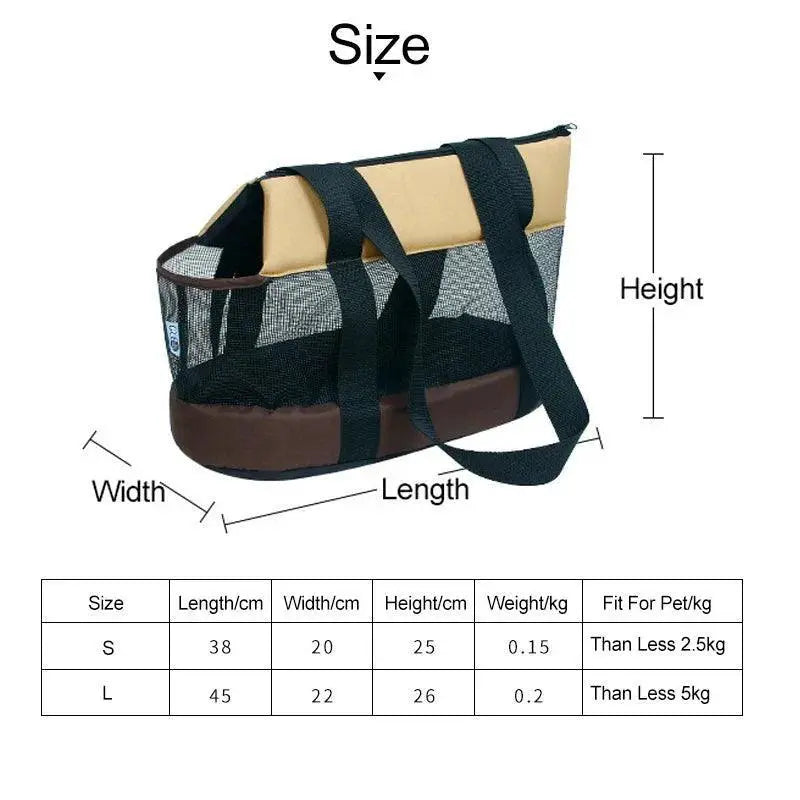 PawEase Breathable Pet Travel Carrier Bag Airline Approved