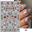 Succulent Blossom Nail Art Decals Blooming 3D Beauty Kit
