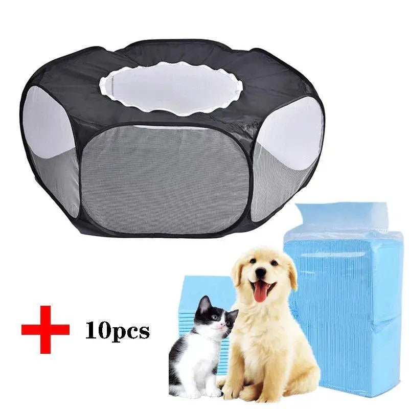 Transparent Hedgehog Cage Tent Portable Playpen Small Pets