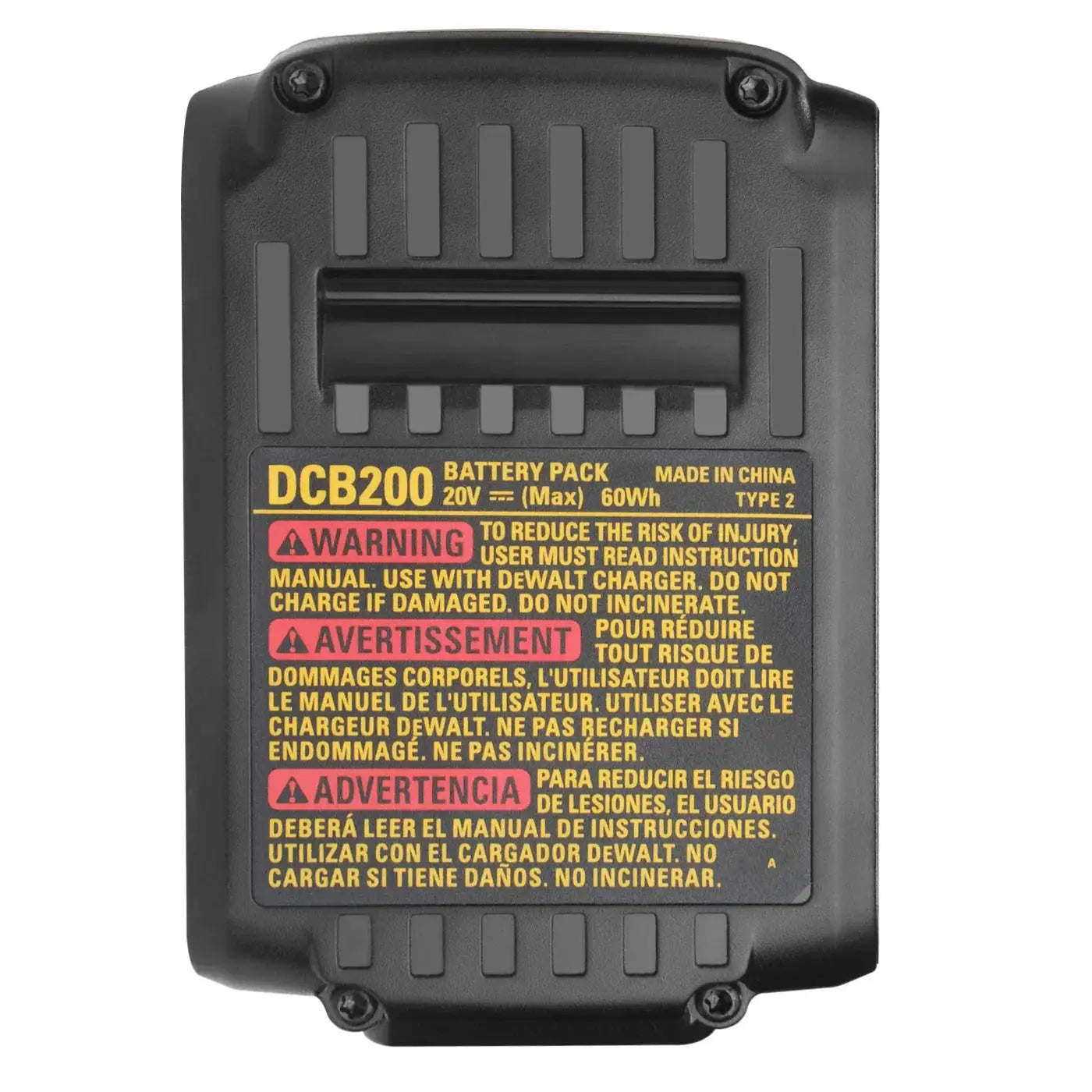Probty 20V 3000mAh DCB200 Li Ion Battery For DeWalt Tools