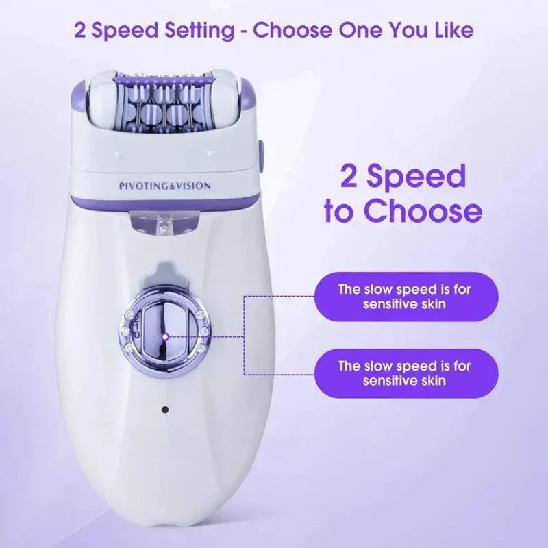 3in1 Women Epilator Hair Removal Shaver for Smooth Skin